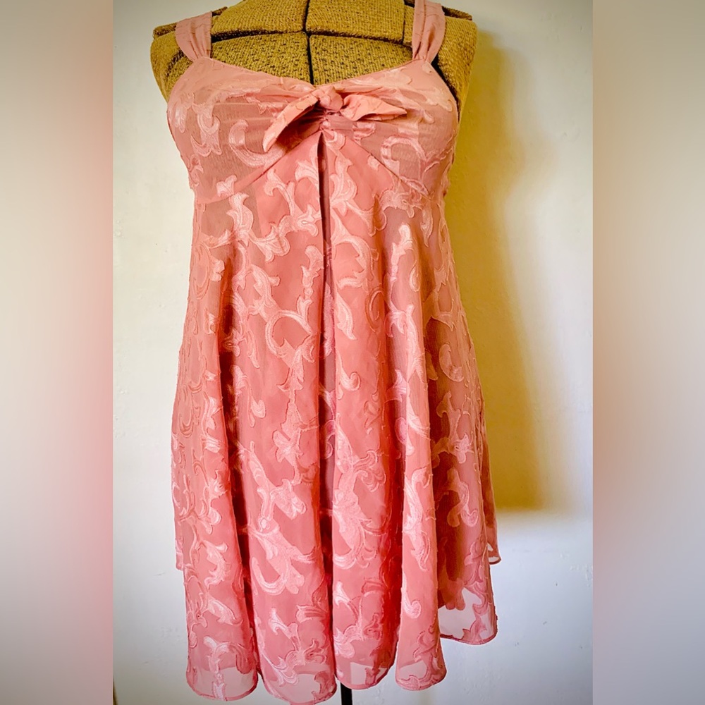 90’s Vintage Victoria’s Secret Dusty Pink Baby Doll Nightie Set